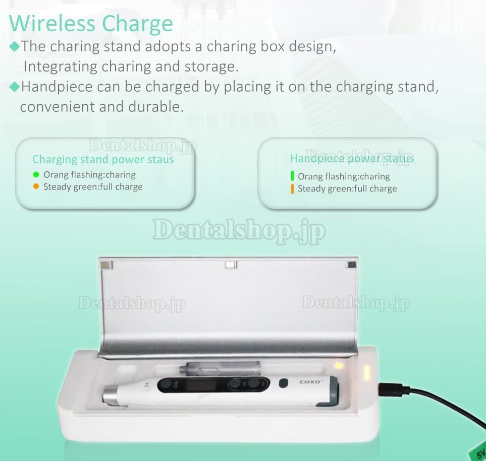COXO GENI 歯科電動麻酔器、3段階の速度調節機能、音楽システム付き